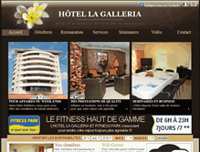 Tablet Screenshot of hotel-lagalleria.com